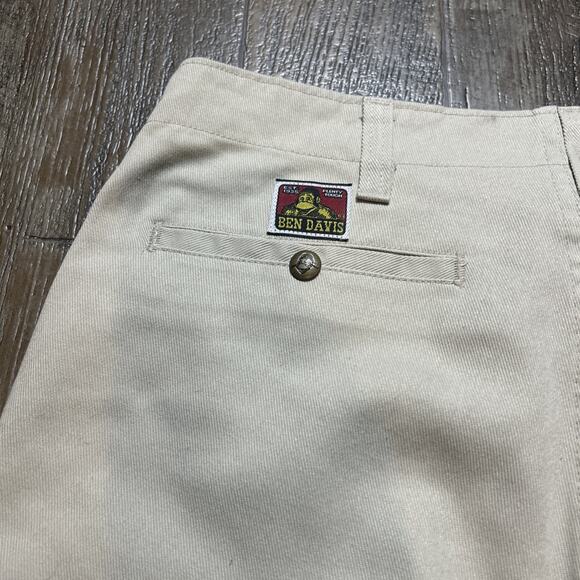 VTG Ben Davis Work Shorts Men 33 Utility Carpenter Canvas Workwear - Picture 2 of 7